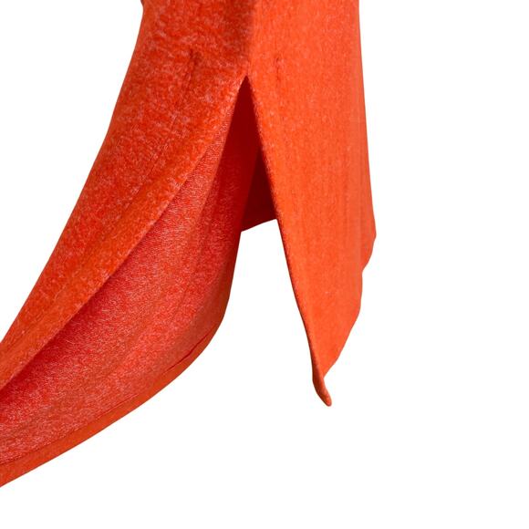 Anthropologie Daily Practice Draped Cowl Neck Maxi Dress Orange Knit Womens XL - Picture 4 of 9